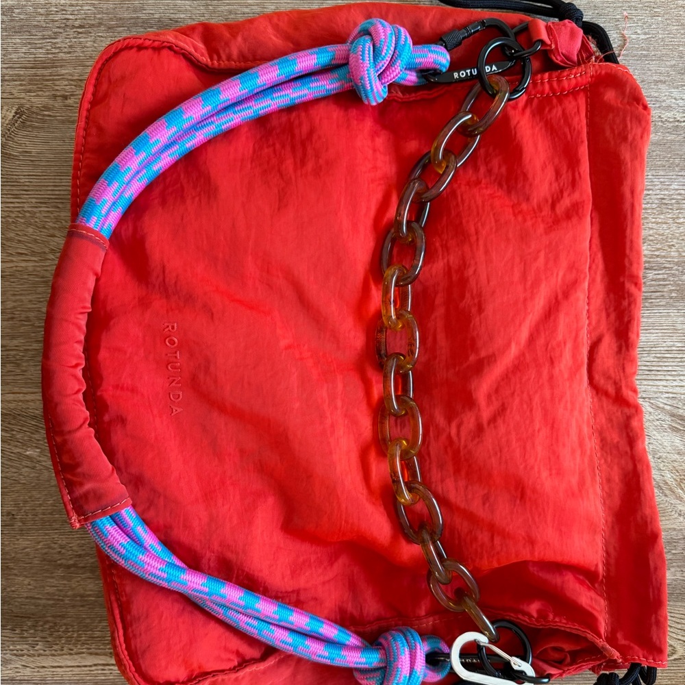 Limited Edition Rotunda Sant Hobo with tortoise chain and nylon cording. EUC.